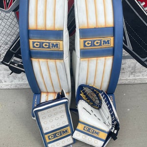 Ccm eflex 7 pro return goalie pads blocker glove