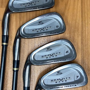 Cobra Gravity Back LH Iron Set R Graphite Shaft (#3,5,6,7)