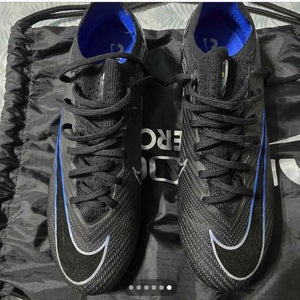 Black Men's Size M 7.5 (W 8.5) Nike Mercurial Vapor 15 Cleats (New)