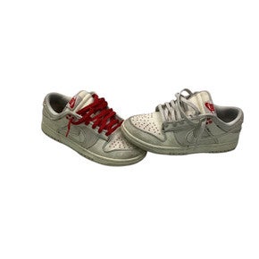 Used Nike Running/X-Train Shoes W White And Red Youth 07.5 11347-S000246865