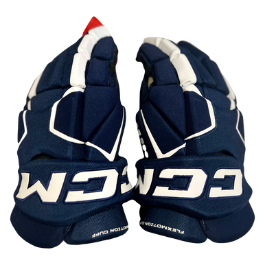 Used CCM TACKS 580 Senior Gloves Navy Blue 15" 11730-S000062008