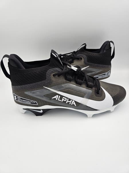 Nike Alpha Menace Elite 4 Black White Football Cleats Men display picture 1