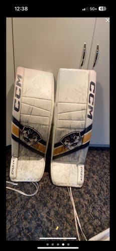 36"  +1 CCM Eflex 6 Goalie Leg Pads Pro Stock (Used)