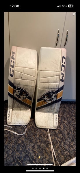 36"  +1 CCM Eflex 6 Goalie Leg Pads Pro Stock (Used)