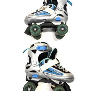 Used Mongoose MONGOOSE ADJ 1-4 Junior Roller Quad Skates Grey Adjustable 11860-C000291171