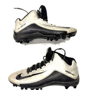 Used Nike LAX Cleats Mens Grey Senior 10 11860-C000291168