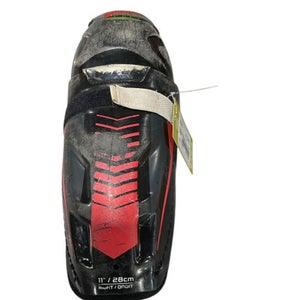 Used Bauer BAUER HOCKEY SHINGUARD Senior Shin Guards Black 11" 11834-S000035298