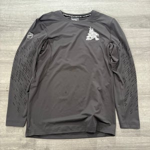 New Arizona Coyotes Gray Large Compression Shirt (New)