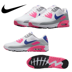 Nike Air Max 90 G Golf Shoes (HV9305) White/Laser Pink/Concord