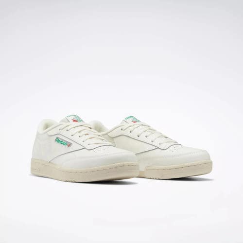 Reebok Club C 100046747 Sneakers Kids Chalk Leather Grade School Shoes FL3742