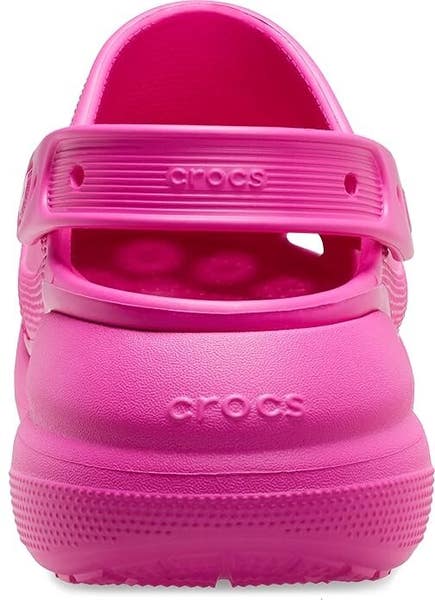 Crocs Crush 207521-6UB Clogs Unisex 9M/11W Fuchsia Platform Casual