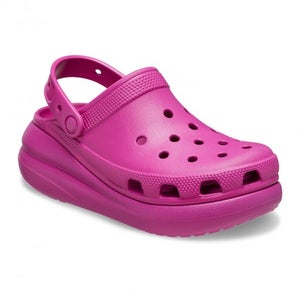 Crocs Crush 207521-6SV Clogs Unisex Fuchsia Slip-On Platform Casual Shoes NCB3