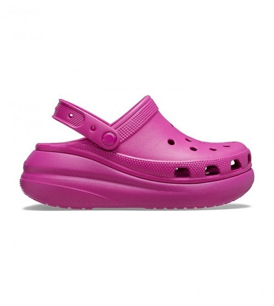 Crocs Crush 207521-6SV Clogs Unisex Fuchsia Slip-On Platform Casual Shoes NCB3