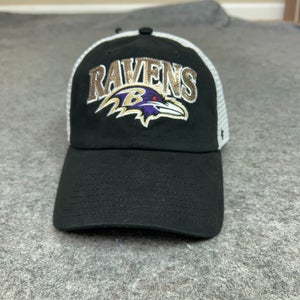 Baltimore Ravens Womens Hat Snapback Trucker 47 White Black Cap Football NFL