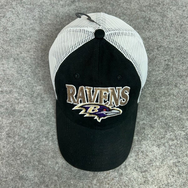 Baltimore Ravens Womens Hat Snapback Trucker 47 White Black Cap
