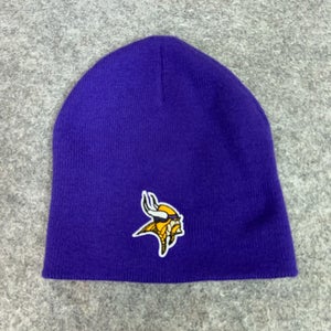 Minnesota Vikings Mens Hat One Size Beanie Purple Logo Sports Football NFL Cap