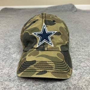 Dallas Cowboys Mens Hat Strap Back Brown Camo Cap Football NFL Logo Dad Sports