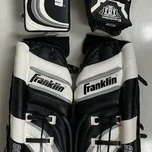 New Franklin THT Pro 9200 32" goalie pads blocker catcher set 8400 8355 glove SR