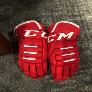 Red CCM 4R II Gloves 13" (Used)