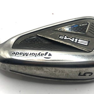 TaylorMade Sim 2 Max Individual 5 Iron Steel Regular Shaft Lamkin Grip *Good*