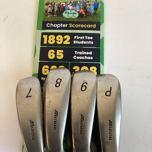 Mizuno Tava Iron Set 7-8-9-PW With Ladies Graphite Shafts