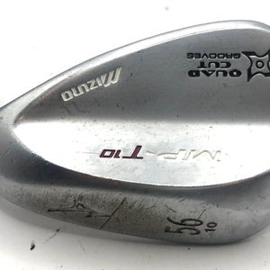 Mizuno MP T-10 White Satin Wedge 56- 10 Dynamic Gold Steel Wedge Flex Steel