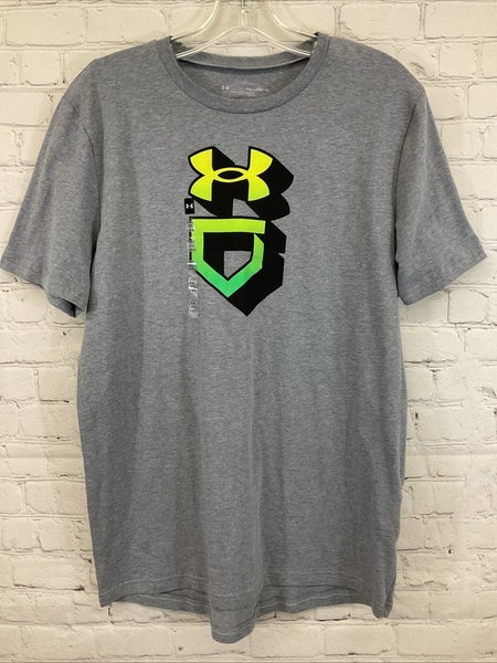 Under Armour 1365546 Boy's Baseball Gradient T-Shirt Light Steel YXL Extra Large