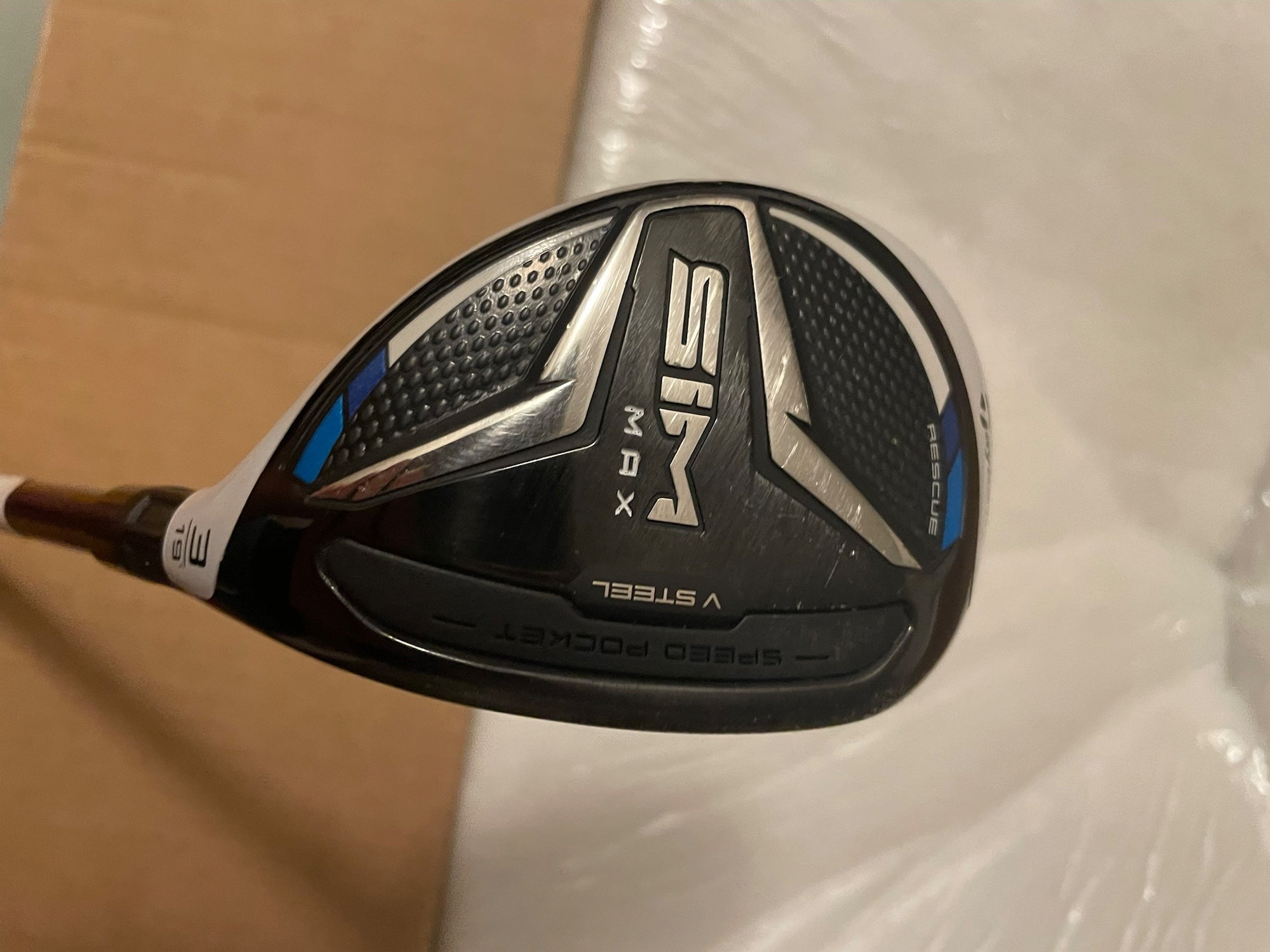 TaylorMade SIM MAX Rescue 3-Hybrid 3H 19* Ventus Blue 7S Stiff S