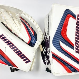 New Warrior Messiah Pro goalie blocker glove catcher set hockey goal SR wht 1-pc