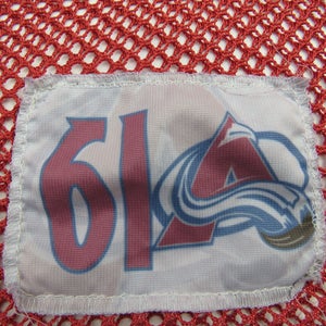 4orte Colorado Avalanche NHL Pro Stock Hockey Player Team Laundry Bag Red #61