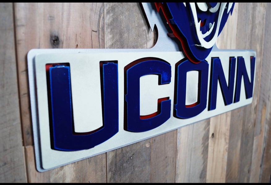 Uconn Hand Sign Uconn Huskies Metal 3-D Sign | SidelineSwap | Buy and Sell on SidelineSwap