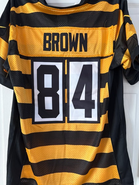 Yellow Antonio Brown Throwback Jersey Mens Antonio Brown 80