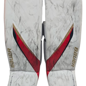 Bauer Vapor Hyperlite 2 Pro Goalie Leg Pads Large 35+ LARGE KNIGHT NHL Used Pro Stock (14156)