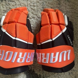 Orange Black Warrior QR6T Ice HOCKEY GLOVES 14"