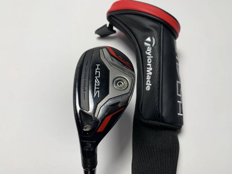 TaylorMade Stealth Plus Rescue 3 Hybrid 19.5* HZRDUS Smoke RDX 6.0 Stiff LH HC