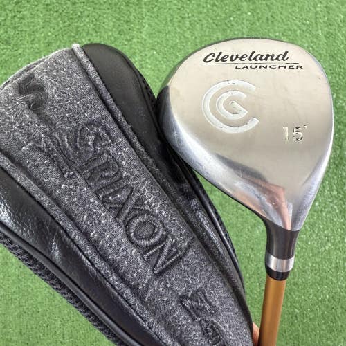Cleveland Launcher Graphite 3 Fairway Wood 15 Launcher Gold 65g Regular Flex
