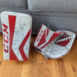 CCM P2.5 Regular (Used) Catcher and CCM Revolution 595 (Used) Blocker