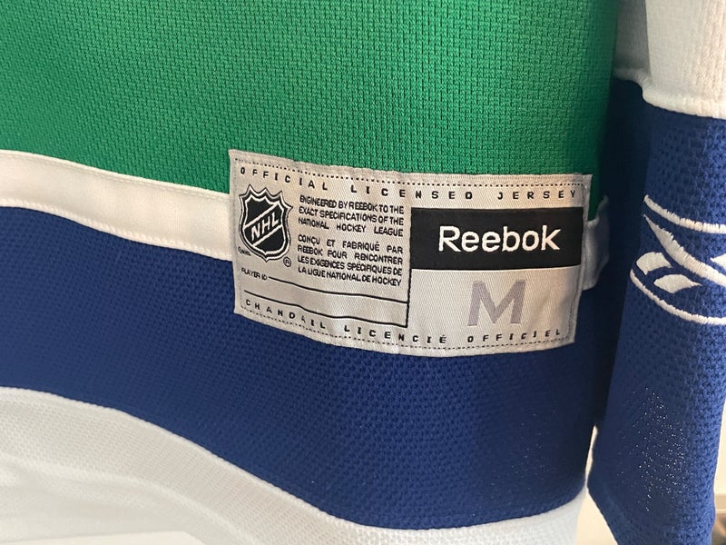 Authentic Reebok Vancouver Canucks 40th Anniversary Stick Jersey Size M Medium