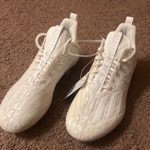 NEW Adidas Adizero 12.0 “Mismatch” Football Cleats White Iridescent Size 7.5 IG7223