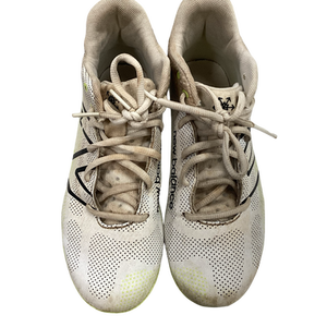 Used New Balance FREEZE LAX Cleats Boys White Junior 04 11613-S000160011