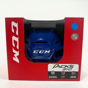 New Royal Blue CCM Tacks 310 Helmet | Medium