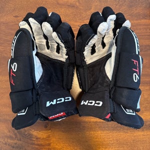 CCM Jetspped FT6 Senior Hockey Gloves Black 14” - Excellent Used Condition