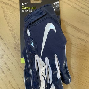 New adult XXL Nike Vapor Jet 5.0 football skill Gloves navy/white