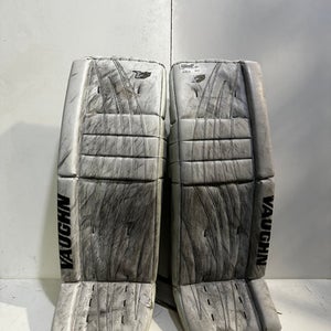 Vaughn (Used) White Intermediate Senior 32" Goalie Leg Pads
