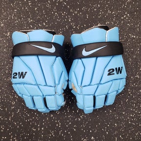 Used Nike VAPOR PRO 2way Lacrosse Gloves Mens Carolina Blue MD 11849-S000027919