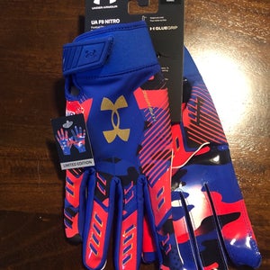 Under Armour F9 Nitro Limited Edition Football Receiver Gloves Adult Medium New