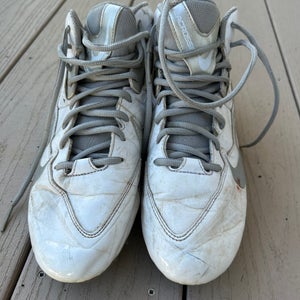 White Men's Molded Cleats Mid Top Speedlax