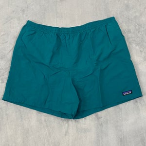 PATAGONIA Hiking Shorts Men 2XL 4" Nylon Drawstring Pockets Elastic Waist Logo