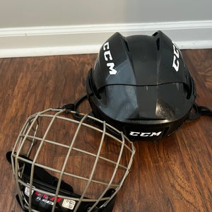 Small CCM FL40 Helmet with cage (Used)
