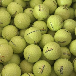 100 Kirkland Signature Performance+ Used Yellow Golf Balls AAA